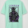 warrior cowboy oversized t-shirt mint back warrior cowboy oversized t-shirt mint back