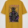 warrior cowboy oversized t-shirt mustard back warrior cowboy oversized t-shirt mustard back