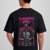 warrior gladiator oversized t-shirt back model