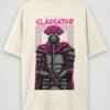 warrior gladiator oversized t-shirt off white back