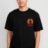 Warrior Moon 220 GSM Oversized Tee Black front HD Warrior Moon 220 GSM Oversized Tee - Black - front view