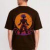 Warrior Moon 220 GSM Oversized Tee Brown back HD Warrior Moon 220 GSM Oversized Tee - Brown - back view