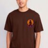 Warrior Moon 220 GSM Oversized Tee Brown front HD Warrior Moon 220 GSM Oversized Tee - Brown - front view