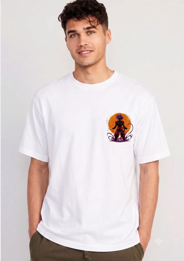 Warrior Moon 220 GSM Oversized Tee White front HD Warrior Moon 220 GSM Oversized Tee - White - front view