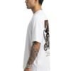 White 220 GSM Oversized Tee - side view