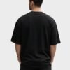 Wild Panther Oversized Tee – Black – back view HD Black Wild Panther 220 GSM oversized t-shirt, back view