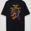 wolfie the unstoppable oversized t-shirt black back wolfie the unstoppable oversized t-shirt black back