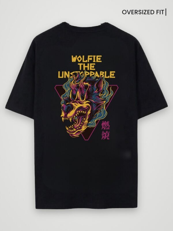 Wolfie The Unstoppable 240 GSM Oversized Tee