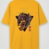 wolfie the unstoppable oversized t-shirt golden yellow back wolfie the unstoppable oversized t-shirt golden yellow back