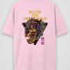 wolfie the unstoppable oversized t-shirt light baby pink back wolfie the unstoppable oversized t-shirt light baby pink back