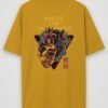 wolfie the unstoppable oversized t-shirt mustard back wolfie the unstoppable oversized t-shirt mustard back