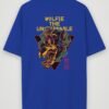 wolfie the unstoppable oversized t-shirt royal blue back wolfie the unstoppable oversized t-shirt royal blue back