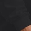 Black heavyweight oversized sweatshirt 400 GSM, ribbed cuff close-up Black heavyweight oversized sweatshirt 400 GSM, ribbed cuff close-up