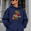 Bole Tena Bor Vechay oversized hoodie, 400 GSM, Navy Blue – front view Bole Tena Bor Vechay oversized hoodie, 400 GSM, Navy Blue – front view