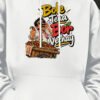 Bole Tena Bor Vechay oversized hoodie, 400 GSM, White – print close-up Bole Tena Bor Vechay oversized hoodie, 400 GSM, White – print close-up