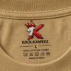 Cotton Terry 240 GSM Oversized Tee – Beige – neck label close-up Cotton Terry 240 GSM Oversized Tee – Beige – neck label close-up