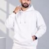 Heavyweight Oversized Hoodie 400 GSM — White Heavyweight 400 GSM oversized hoodie in White