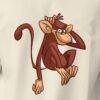 chill monkey oversized tee print detail Kool Kameez