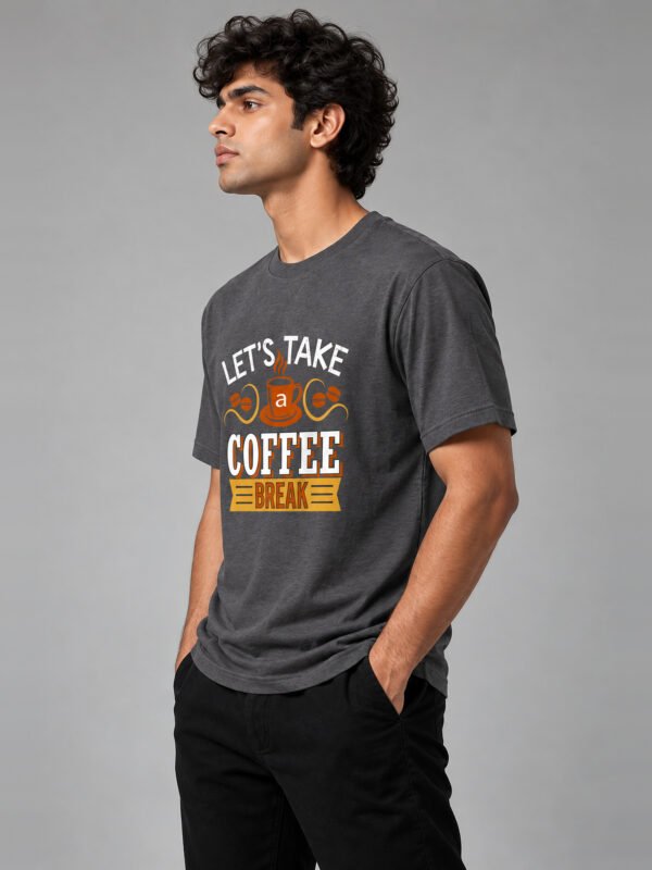 kk-coffee-break-round-neck-tee-charcoal-melange-side-left coffee break round neck tee charcoal melange side left Kool Kameez