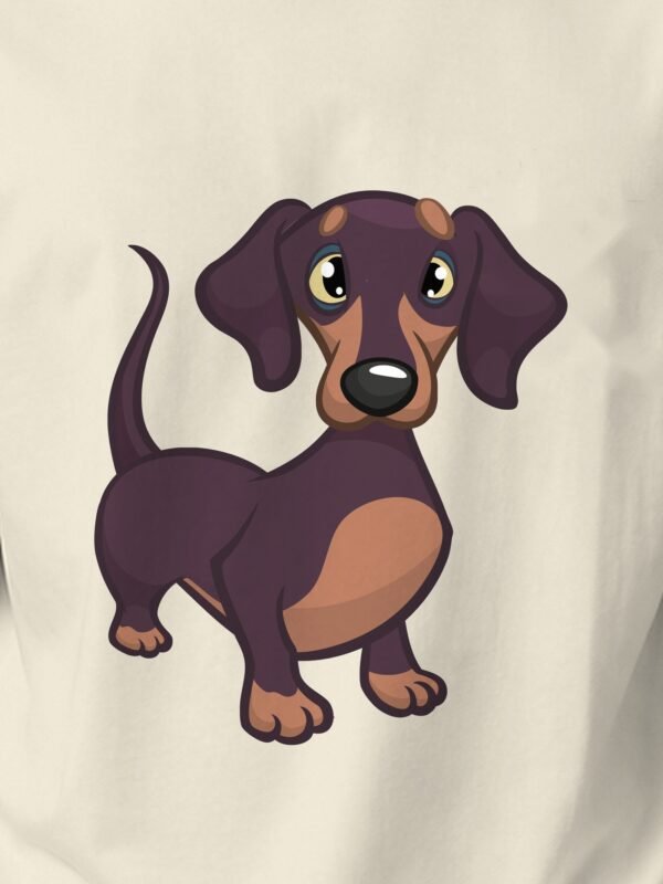 dachshund oversized tee print detail Kool Kameez