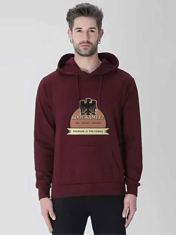 eagle crest hoodie maroon Kool Kameez