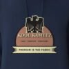 eagle crest hoodie navy blue closeup Kool Kameez