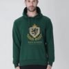 lion crest hoodie bottle green Kool Kameez