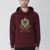 lion crest hoodie maroon Kool Kameez