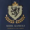 lion crest hoodie navy blue closeup Kool Kameez