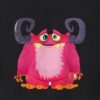 pink monster oversized tee print detail Kool Kameez