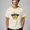 summer ringer tee off white mustard trim model front Kool Kameez