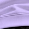 Lavender heavyweight oversized sweatshirt 400 GSM, ribbed hem close-up