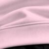 Light Baby Pink heavyweight oversized sweatshirt 400 GSM, ribbed hem close-up