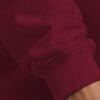 Maroon heavyweight oversized sweatshirt 400 GSM, ribbed cuff close-up