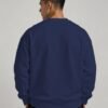 Navy Blue heavyweight oversized sweatshirt 400 GSM, back view