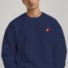 Navy Blue heavyweight oversized sweatshirt 400 GSM, front