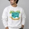 Nothing Is Permanent Sweatshirt — White — front view Nothing Is Permanent crew sweatshirt in white — front view