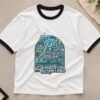 Paradise Jungle Life ringer tee flat lay Paradise Jungle Life ringer tee flat lay